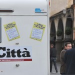 Il camper in piazza Duomo