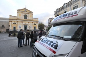 Redazione mobile in piazza Duomo